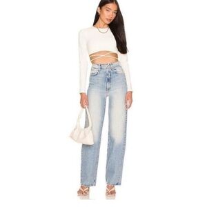 Mother high waisted tunnel vision sneak in the other side wash